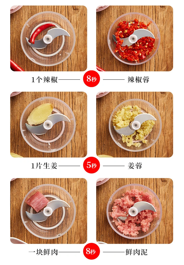 Usb Charging Smart Portable Food Mini Slicer Manual Onion Fruit Mini Meat Grinder Food Grinder 13