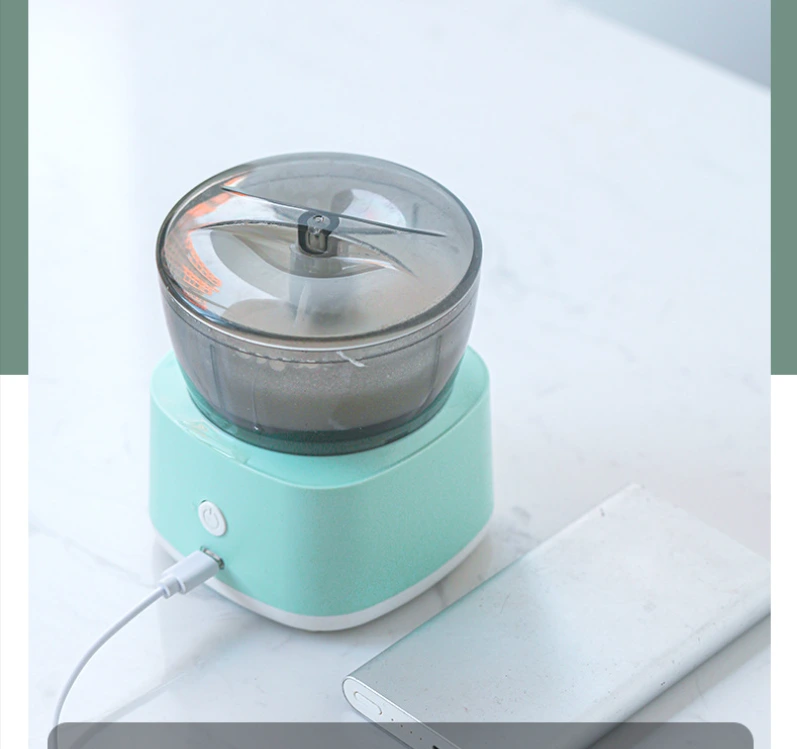 Hot Sale Portable And Usb Ginger Garlic Vegetable Food Chopper Electric Mini Blender Mixer Baby Food Supplement Machine 12