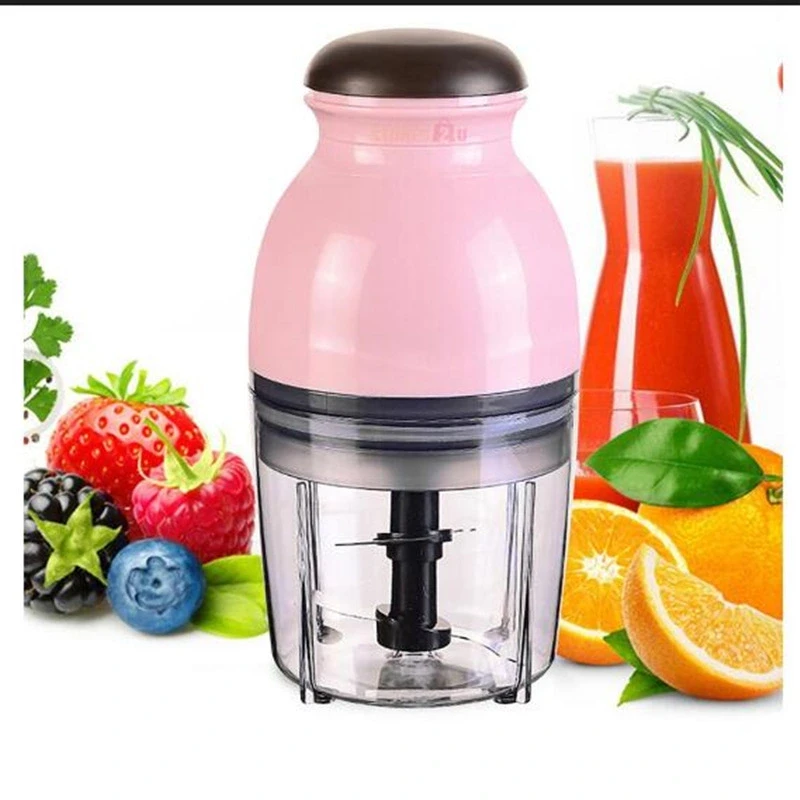 Professional Kitchen Small Food Processor Electric Mini Garlic Crusher Press Blender Grinder Mixer For Vegetable Meat 7