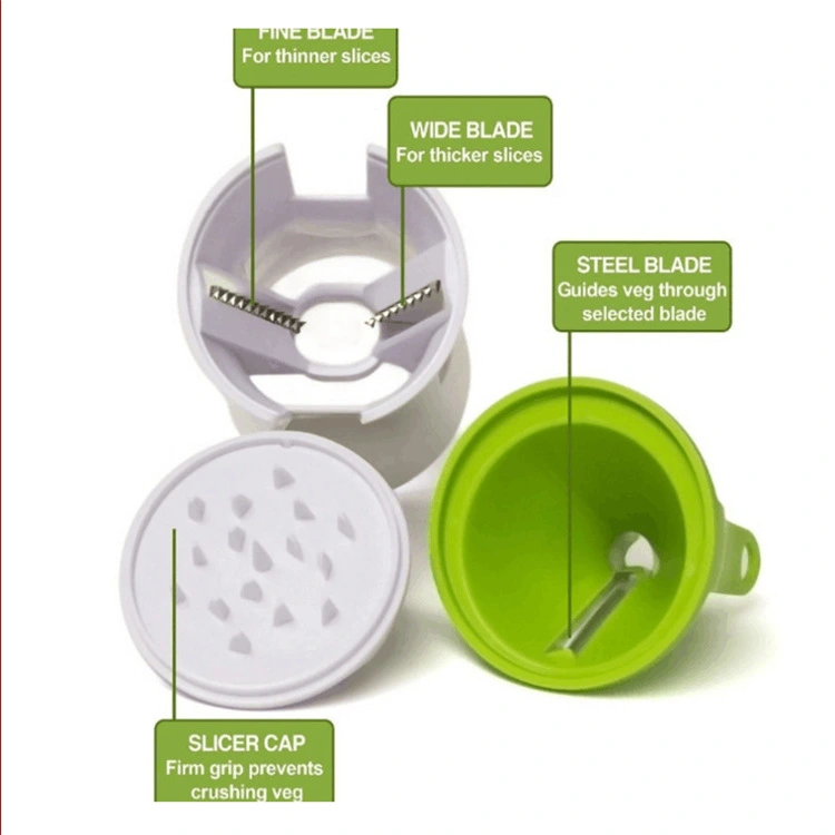 3 in 1 Handheld Spiralizer Vegetable Slicer Hand Spiral Stainless Steel Mandoline Vegetable cutter1 12