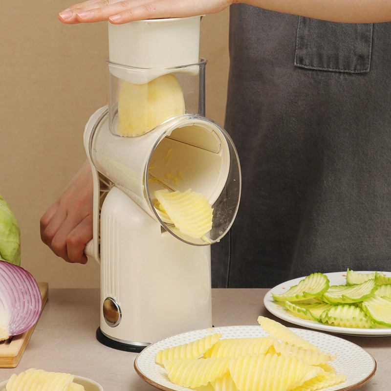 High Quality Rotary Cheese Grater Shredder 5 In 1mandoline Slicers Drum Vegetable Slicer Chopper Potato Cutter Grinder 9