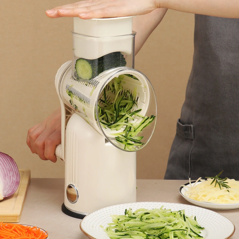High Quality Rotary Cheese Grater Shredder 5 In 1mandoline Slicers Drum Vegetable Slicer Chopper Potato Cutter Grinder 10