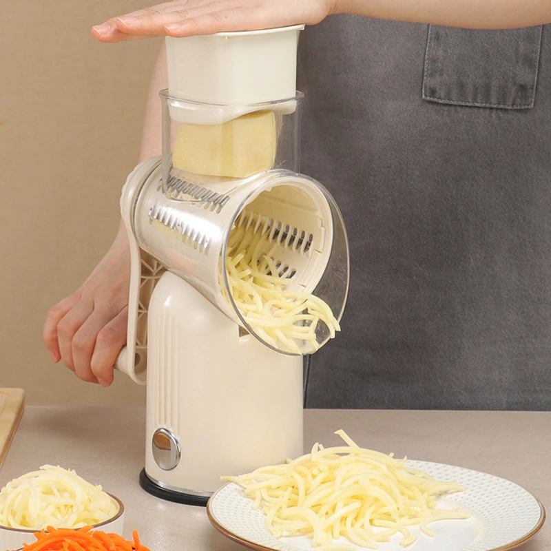 High Quality Rotary Cheese Grater Shredder 5 In 1mandoline Slicers Drum Vegetable Slicer Chopper Potato Cutter Grinder 11
