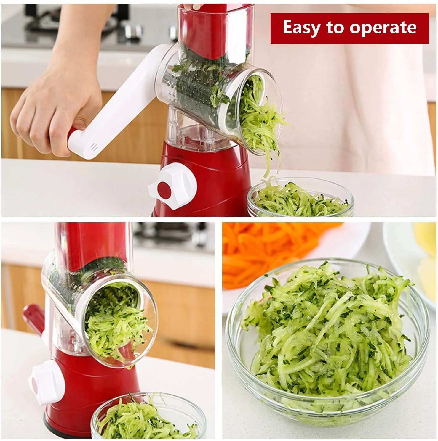 Custom Logo Upgraded Manual Vegetable Slicer Cheese Grater Vegetable And Walnuts Easy To Clean 7