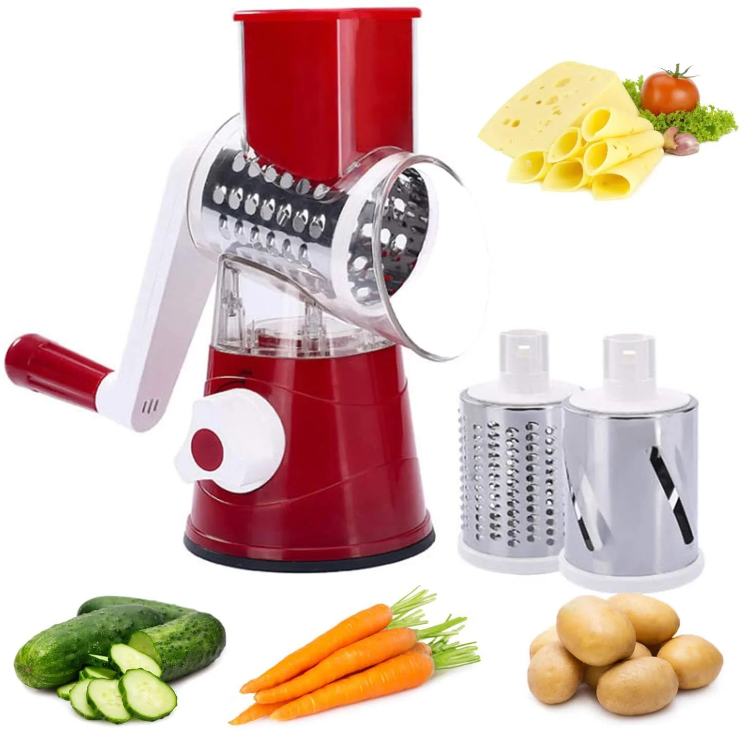 Custom Logo Upgraded Manual Vegetable Slicer Cheese Grater Vegetable And Walnuts Easy To Clean 10