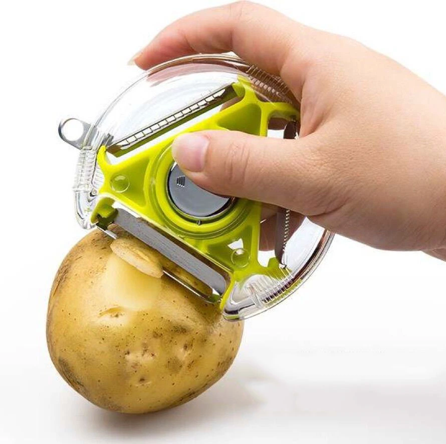 3 In 1 Rotary Fruit Vegetable Peeler With 3 Blades Multifunction Peelers 8