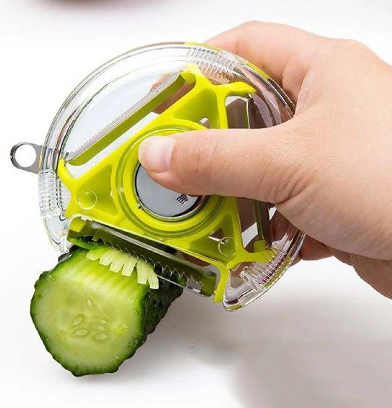 3 In 1 Rotary Fruit Vegetable Peeler With 3 Blades Multifunction Peelers 10