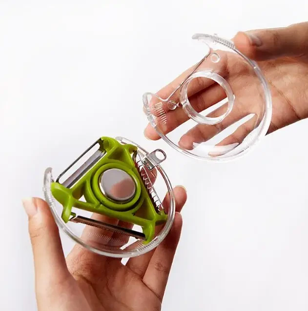 3 In 1 Rotary Fruit Vegetable Peeler With 3 Blades Multifunction Peelers 12