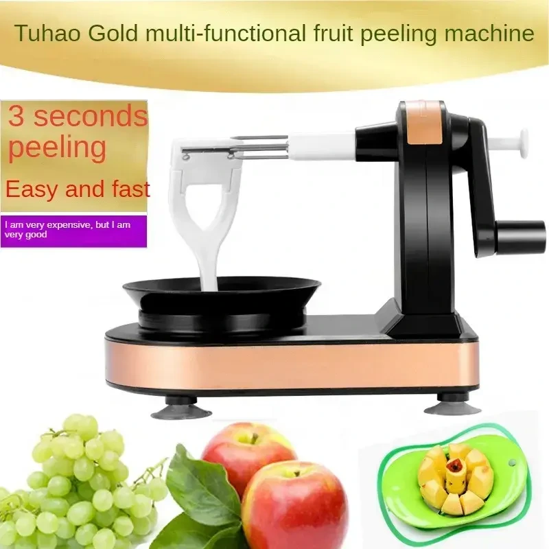 Hand Peeler Multifunctional Fruit Splitter Apple Peeler Pear Peeler With Grater And Spare Cutterheads Board Knife Fork 9