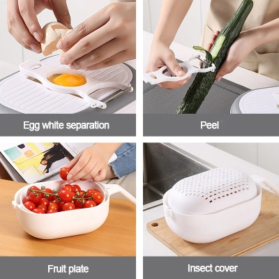 Multifunctional Kitchen Tools Vegetable Slicer Fruit Cutter Vegetable Chopper Potatoes Peeler 8