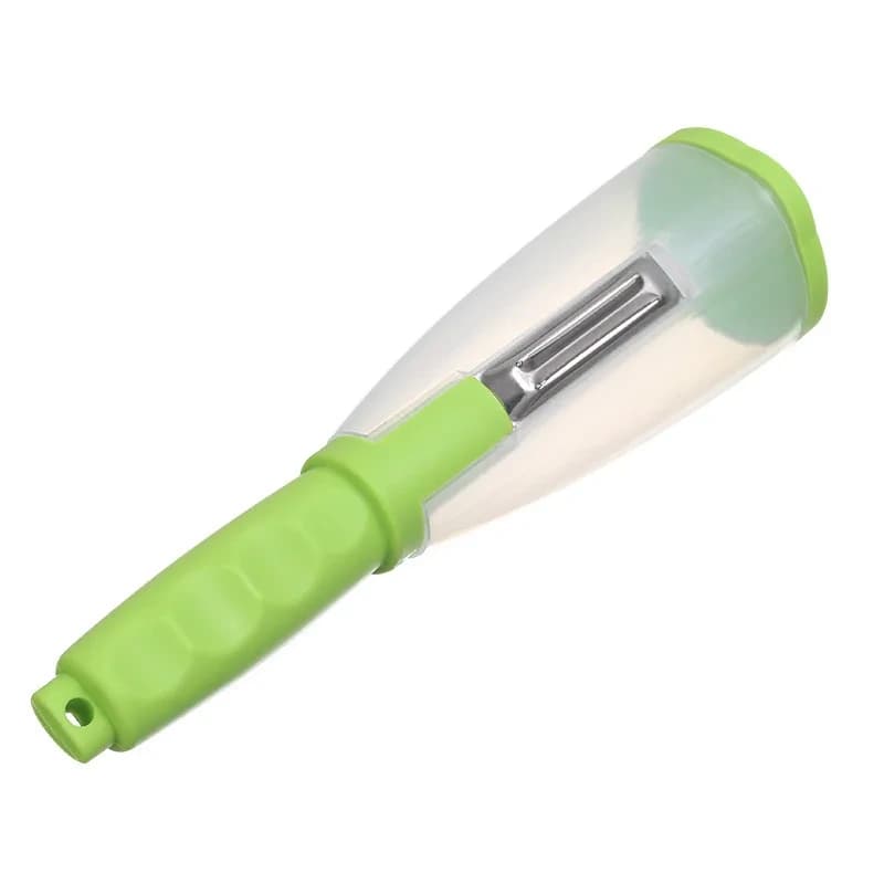 Stainless Steel Multi-function Vegetable Fruit Peeler With Skin Storage Container Potato Carrot Peeler