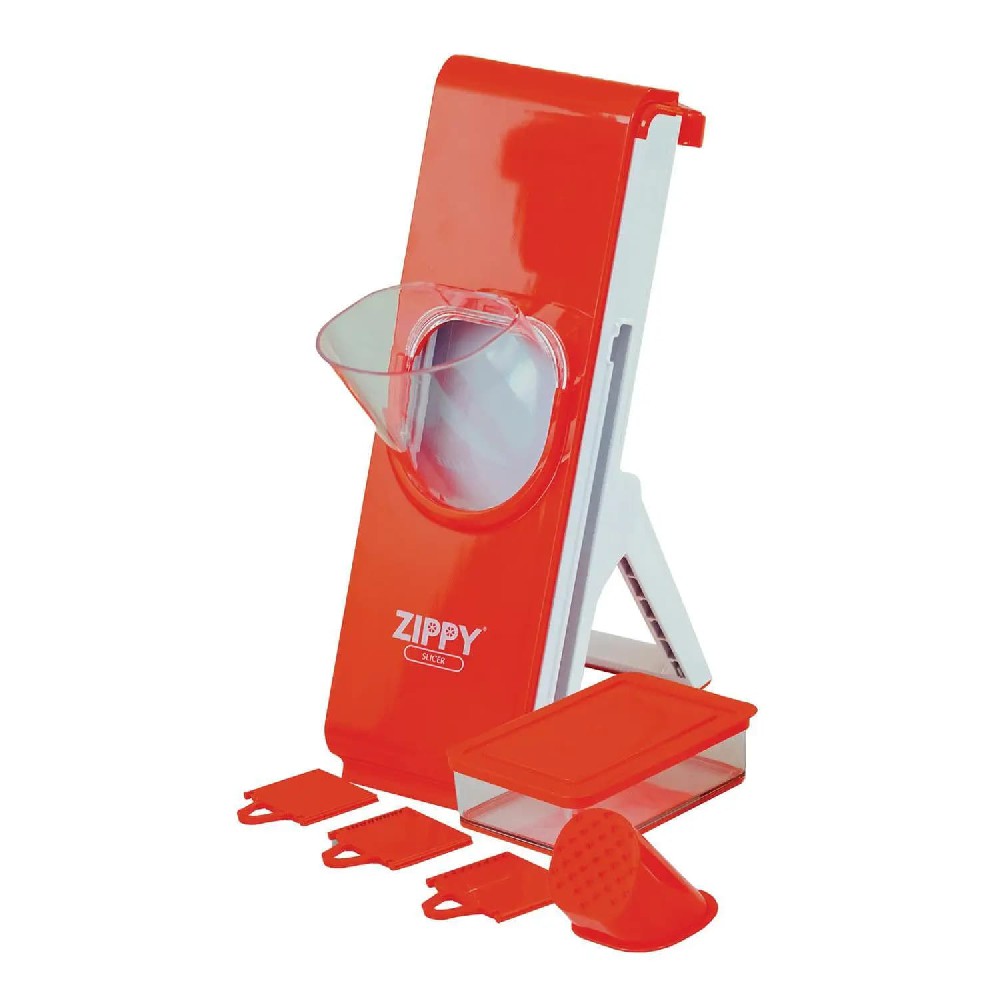 ZES Vertical Slicer and juliennes food in seconds with 3 different blade inserts great for Kitchen